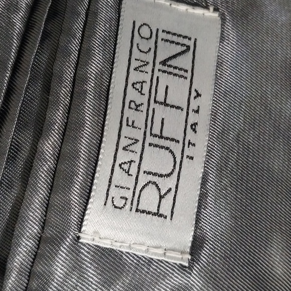 Gianfranco Ruffini Black/Gray Blazer 46R - Picture 5 of 11